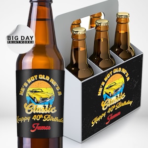 Personalized Custom Beer Labels | Happy Birthday Beer Labels | Birthday Gift and Favors | Customized Beer Labels | Fun Party Beer Labels