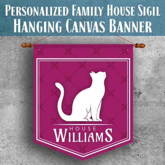 Create Your Own House Sigil Animal Sigils Pennant Flag Etsy