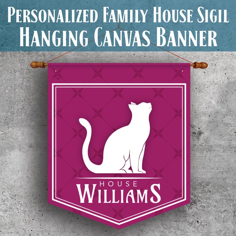 Create Your Own House Sigil Animal Sigils Pennant Flag Etsy