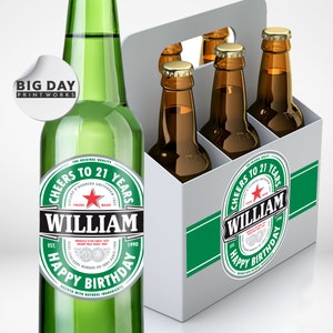 Personalized Beer Labels | His or Her Favorite Beer | Birthday Beer | Groomsman Beer | Gift or Favors | Fully Customized Beer Labels | Beer