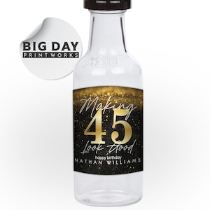 Personalized Custom Mini Liquor Party Gift or Favor Labels | Birthday Mini Liquor labels | Optional 50ml Mini Bottles | Fun Gift and Favors