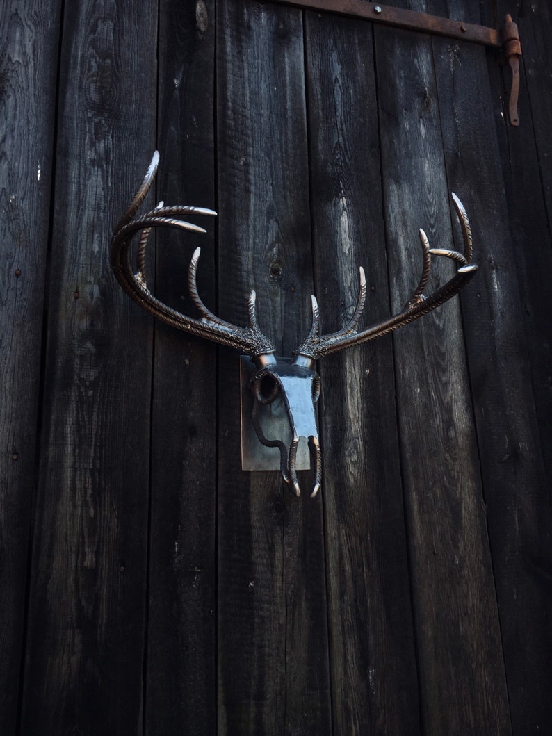 Metal Rebar Deer Skull/ Wall Art Etsy