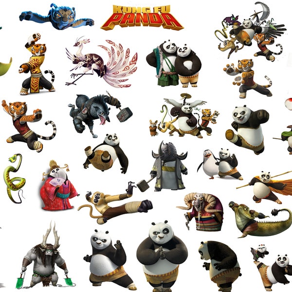 35 pieces kung fu panda png