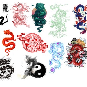 Dragon 16 pieces PNG