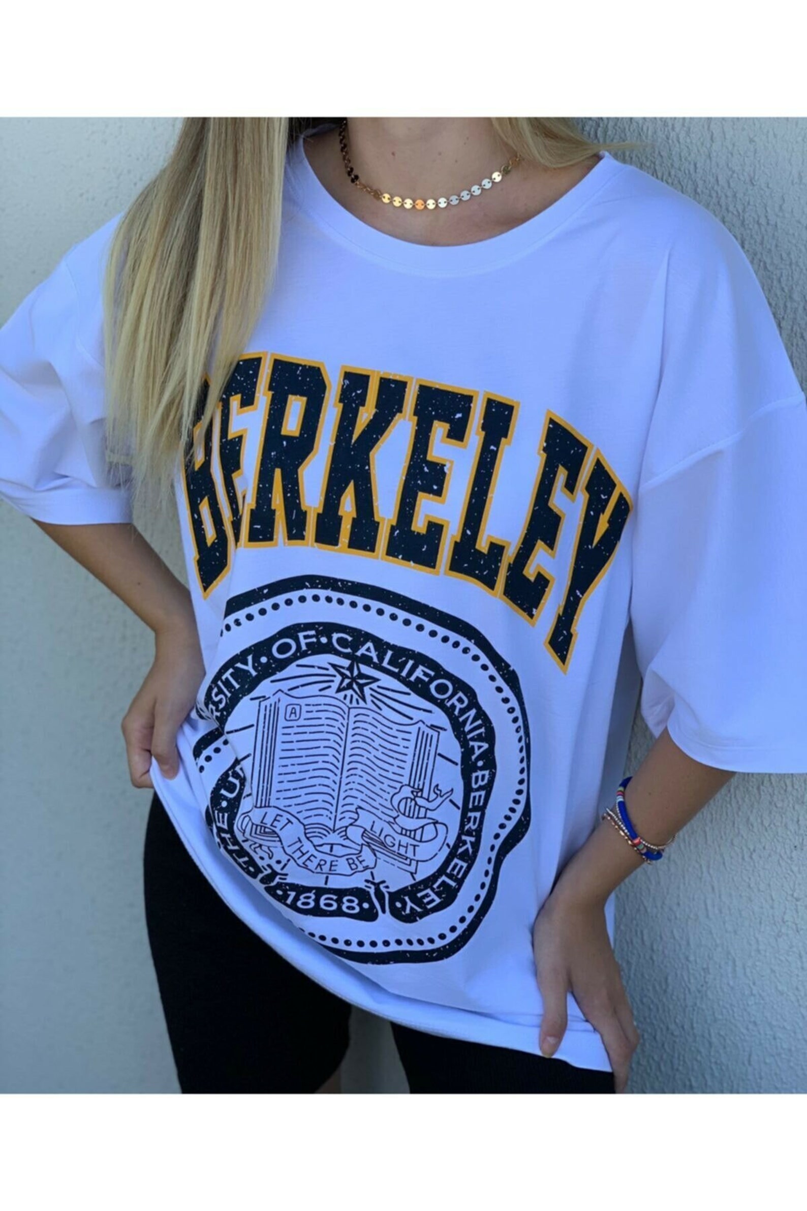 BERKELEY T SHIRT OVERSIZE Women's Shirt School Shirt Short | Etsy