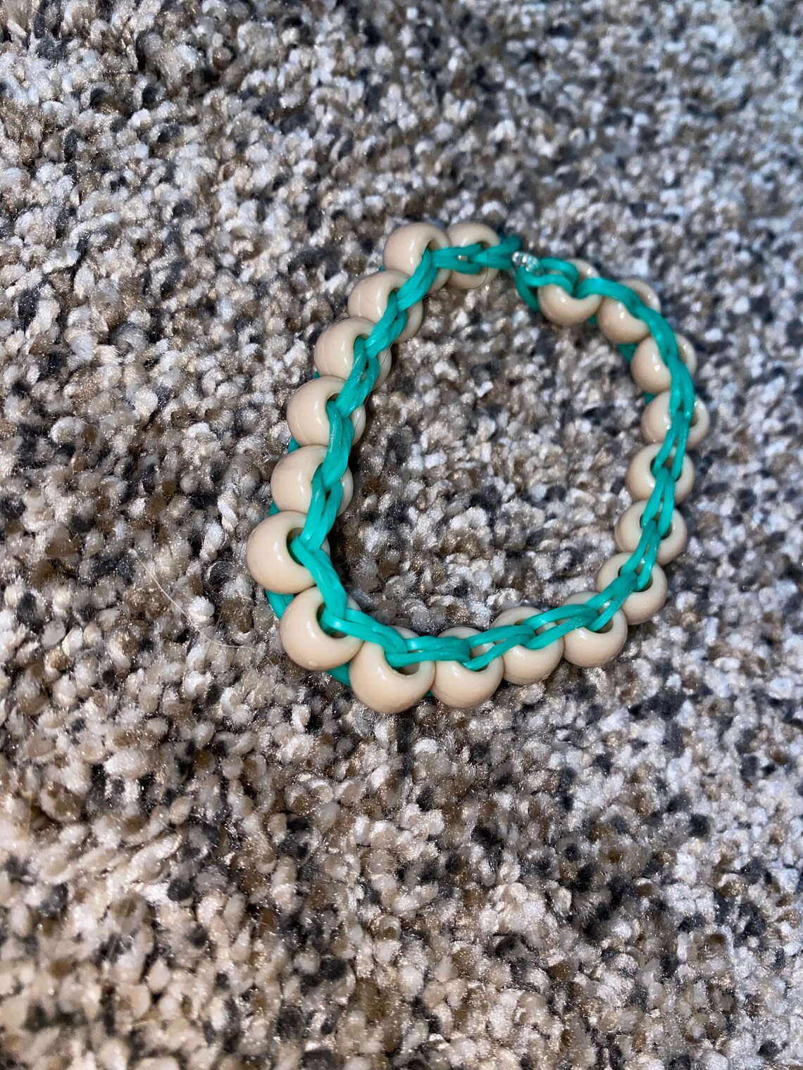 Rubber band bead bracelets images are examples are Etsy