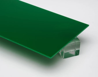 1/8" (3mm) Solid Forest Green Acrylic Plexiglass Sheet Cast (0.118") Thick Nominal Size AZM Displays