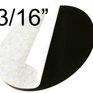 3 PACK 3&quot; Black Circle Round Disc 3/16&quot; (4.5mm) Thick Acrylic Plexiglass AZM