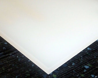 Delrin Acetal Plastic Sheet 1.5 Inch Thick White Color Choose Your Size