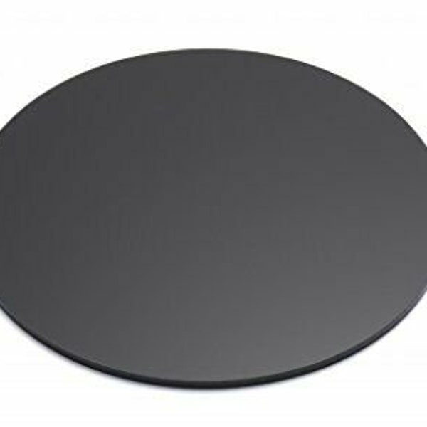 5 PACK 3" Black Circle Round Disc 1/8" (3mm) Thick Acrylic Plexiglass AZM
