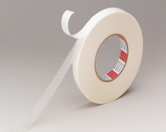 6 Rolls Double Sided Tape Paper Masking 1/2" Clear Premium Industrial Tape 108FT