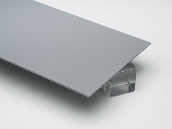 1/8 3mm Solid Light Grey 12x12 Opaque Acrylic Plexiglass Sheet AZM 