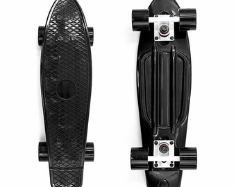 Black Skateboard with Black Wheels Penny Sized Board 22" Cruiser Board AZM