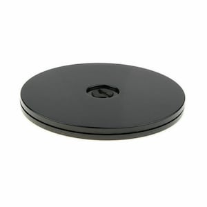 3 Pack Black Acrylic Turn Table 4.25&quot; Diameter Clear AZM