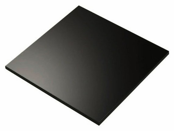 1/16 1mm 0.060 Solid Black Acrylic 12x12 Glossy Plexiglass Sheet AZM 