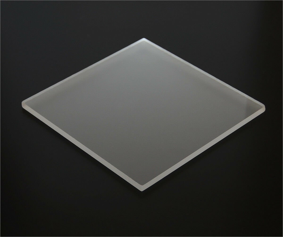 3/16 (4mm) Transluscent White Acrylic Plexiglass Sheet 12x12 AZM 