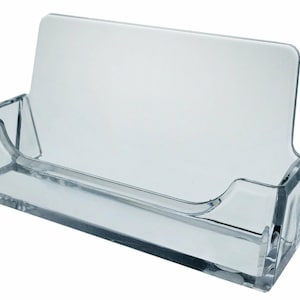 SALE 10 New Clear Desktop Business Card Holder Display Plastic Acrylic