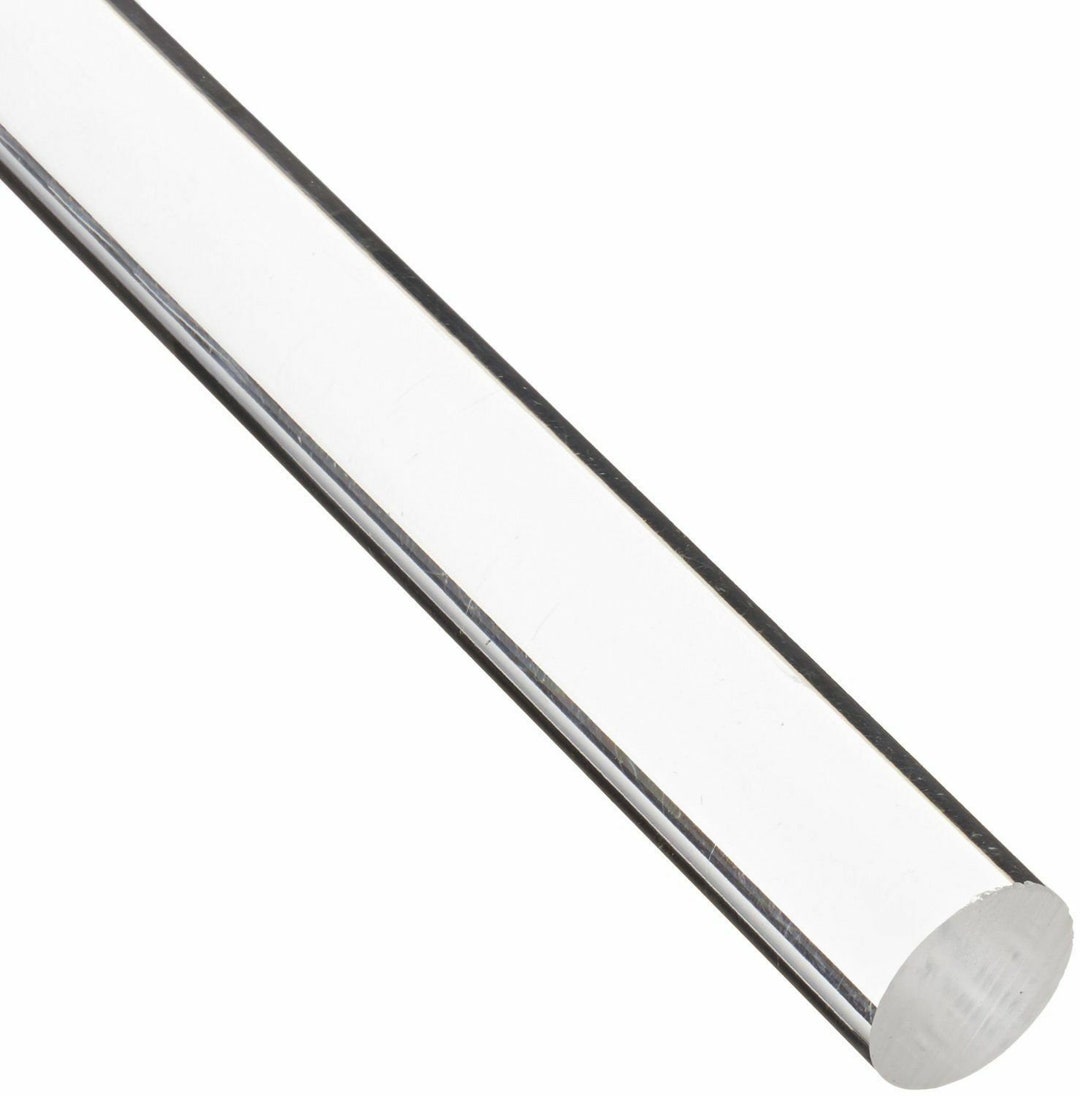 3 Pack 3/8 Diameter Clear Acrylic Round Solid Rod 24 Lengths AZM Etsy