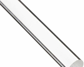 3 Pack 3/8" Diameter Clear Acrylic Round Solid Rod 24" Lengths AZM