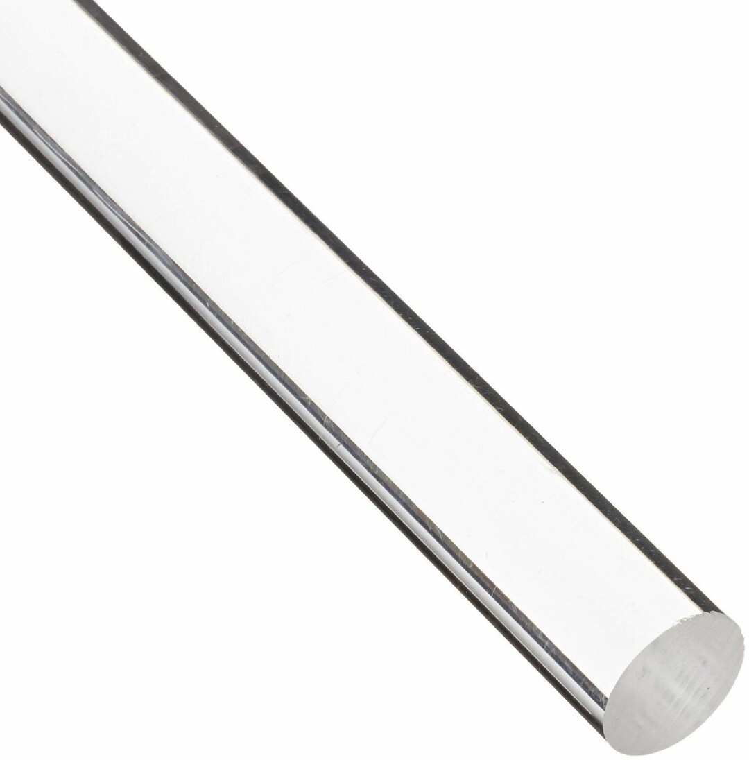 Clear Acrylic Round Rods 3/4 0.75 Diameter, 24 Length AZM Etsy