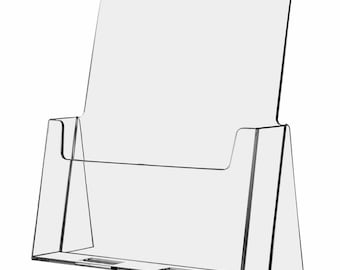 Large Brochure Holder Flyer Stand Clear Display 8.5"x11" AZM Displays