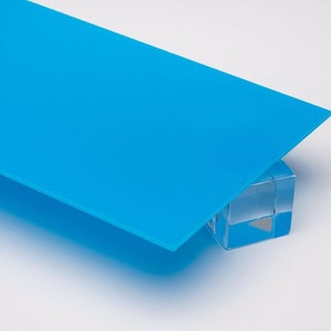 1/8&quot; (3mm) Sky Blue 12&quot;x12&quot; Acrylic Plexiglass Baby Light Blue Sheet New AZM