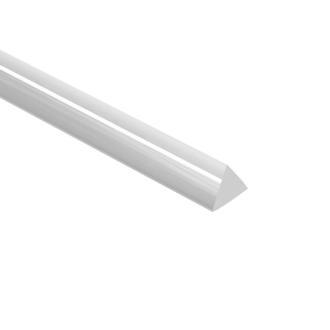4 Pack Clear Triangle Solid Rods 1/4 Side Length 3 Feet 36 Length AZM