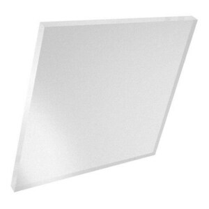 AZM Displays 1/4" (6mm) Frosted Matte Cast Acrylic Sheet – 12x12 Inches, 0.220" Thick, Clear Back
