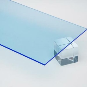 1/4&quot; (6mm) Blue Neon 12&quot;x12&quot; Acrylic Plexiglass Sheet AZM