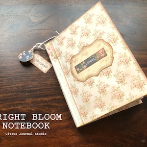 Floral Journal, Junk Journal Kit, Journal Tag, Ephemera, Digitale Kit, Vintage Journal, Junk Journaling, Vintage Notebook, Floral Notebook