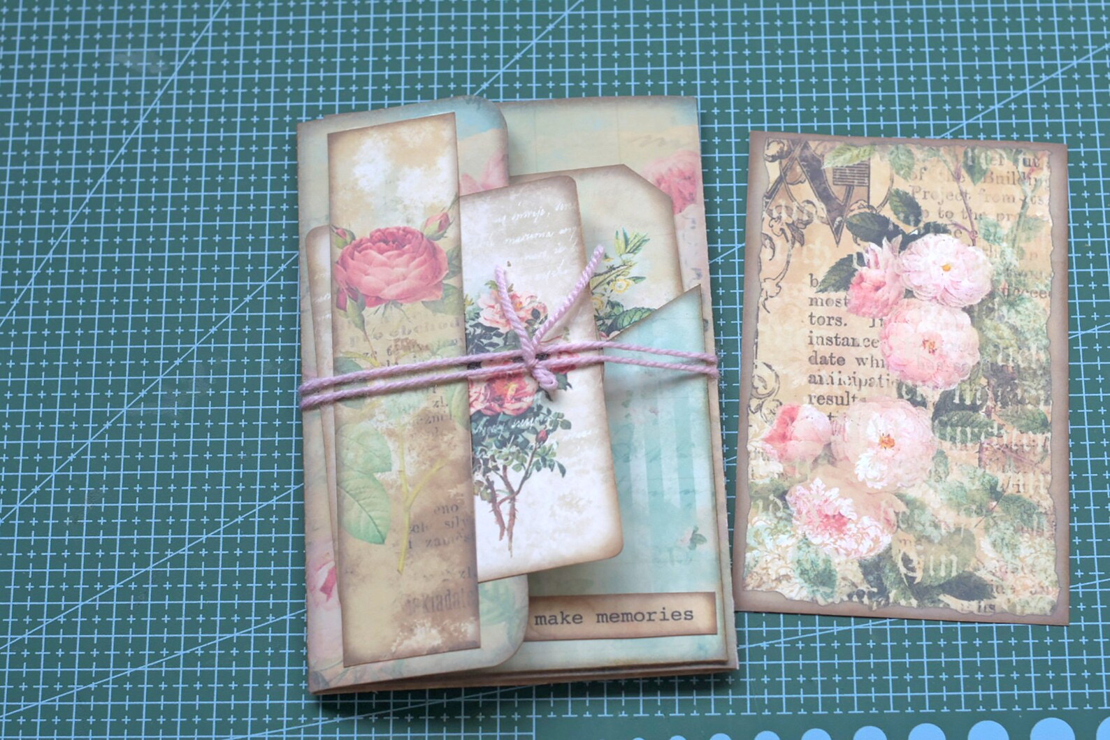 Folio Journal, Junk Journal Kit, Collage Sheet, Pocket Tag, Journal Tag ...