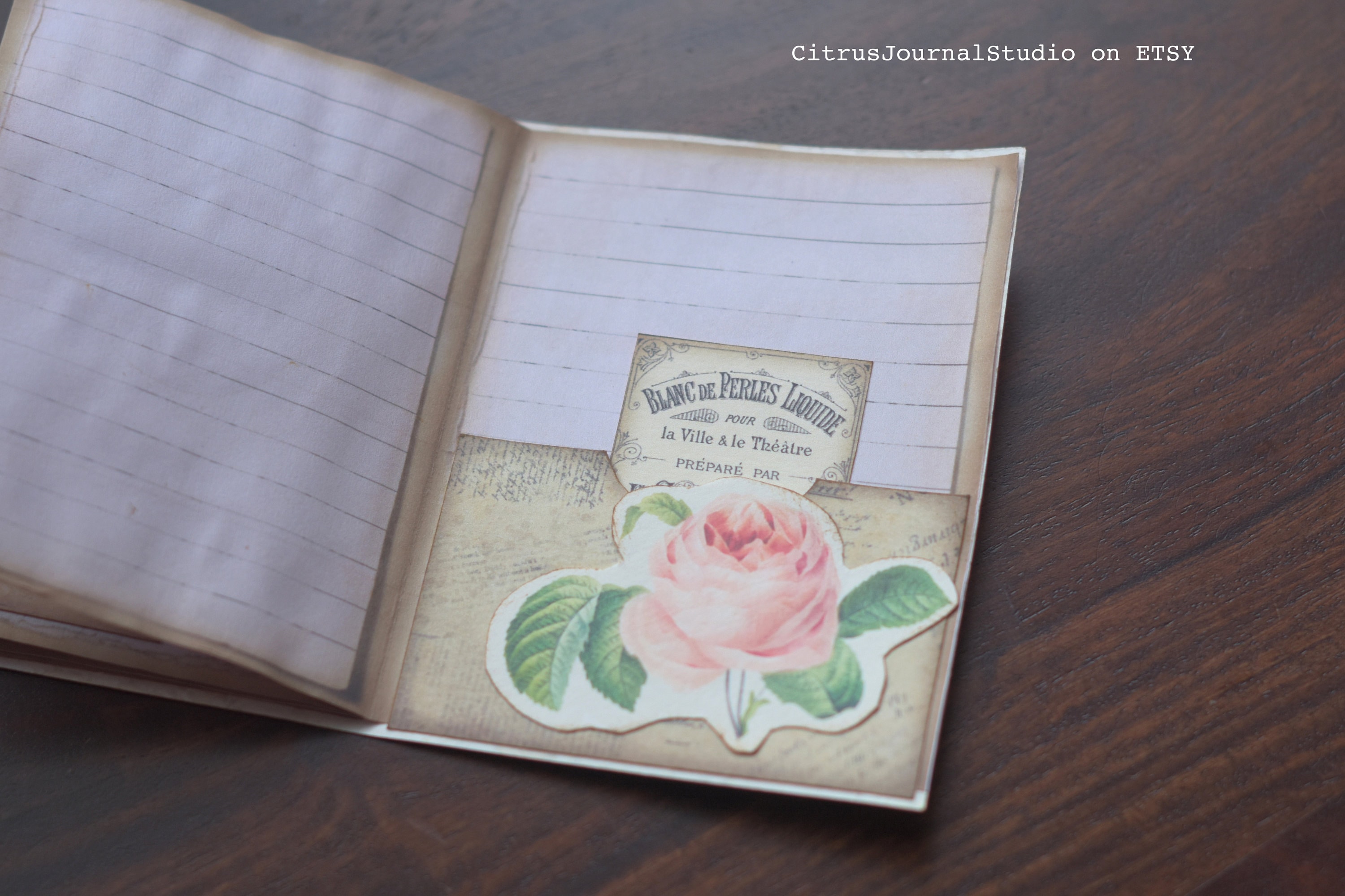 Mini Notebook Junk Journal Kit Collage Sheet Journal Tags - Etsy