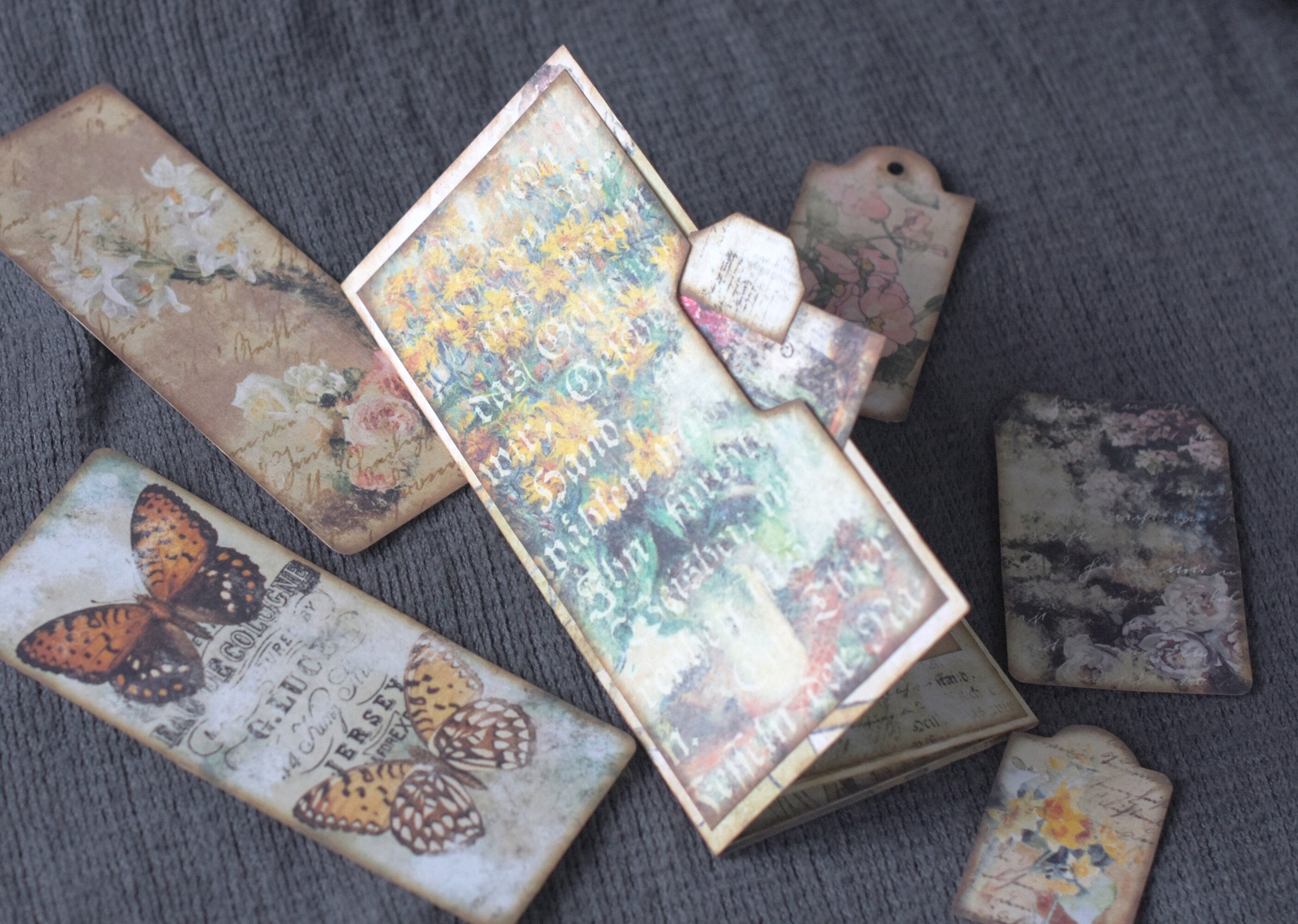 Folio Journal Junk Journal Kit Collage Sheet Pocket Tag - Etsy