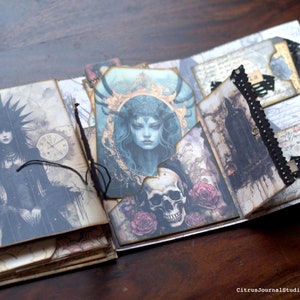 Gothic Journal, Halloween Junk Journal, Chunky Journal, Vintage ...