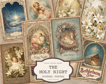 Christmas Nativity - The Holy Night Junk Journal