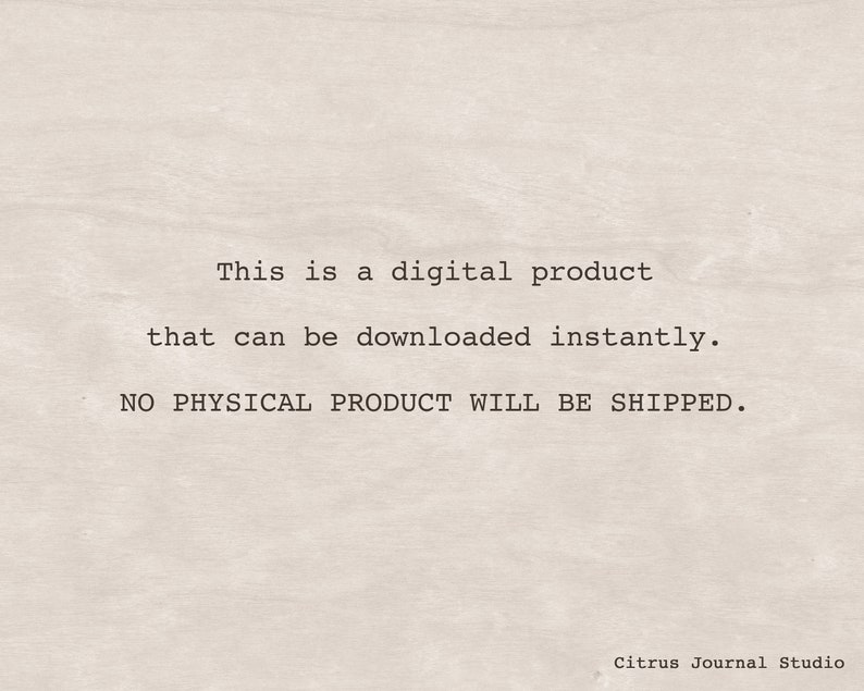 Puede incluir: Texto sobre un fondo blanco que dice: "Este es un producto digital que se puede descargar instant&aacute;neamente. NO SE ENVIAR&Aacute; NING&Uacute;N PRODUCTO F&Iacute;SICO."
