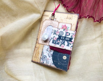 Vintage Fold, Folio Journal, Junk Journal Kit, Pocket Tag, Journal Tag, Ephemera, Embellishment, Trifold, Digital Kit, Vintage Journal Tags