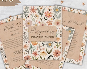 Pregnancy Prayer Cards, Pregnancy Prayer, First Time Mom Gift, First Mothers Day Gift From Baby, Printable Prayer Cards For Pregnant Women