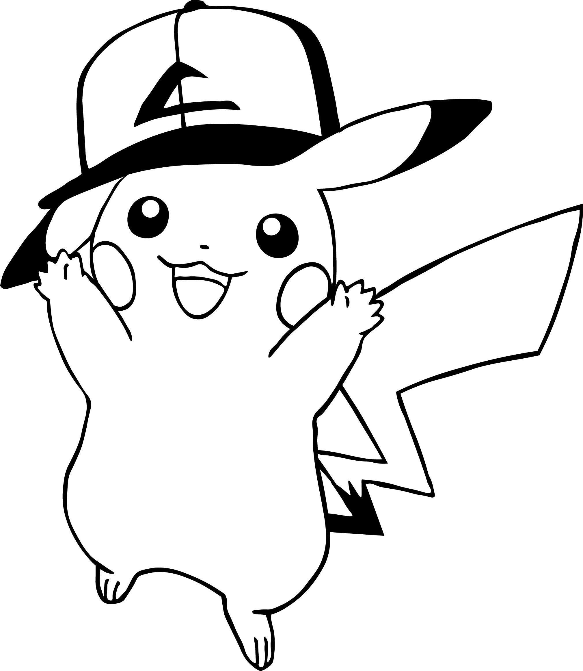 Pikachu Hat Coloring