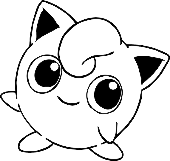 Jigglypuff Pokemon Coloring Page