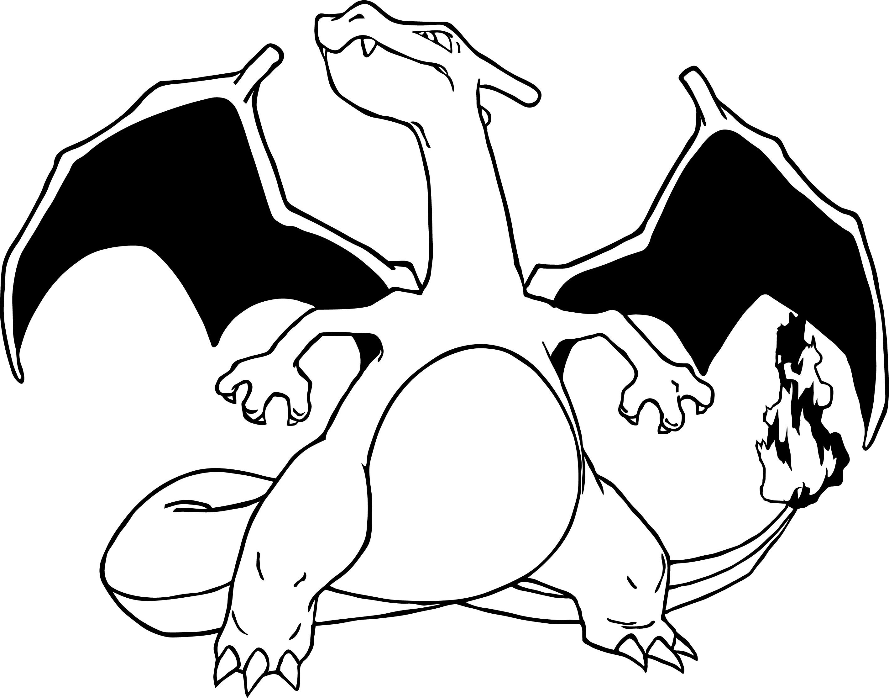 Charizard Outline SVG