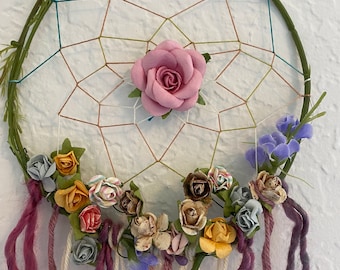 Boho flower Dream Catcher