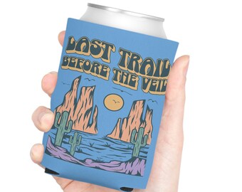 Blue Retro Last Trail Before the Veil Can Cooler Bachelorette Trip Regalo Dama de honor scottsdale regalos scottsdale bach fiesta favor regalo para ella