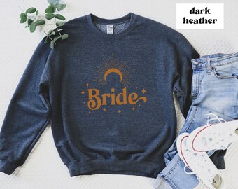 Witchy Bride Tarot Card Bachelorette Sweatshirts, Bridal Coven Gift, Celestial Wedding, Witch Bachelorette Party Crewneck, Zodiac Bridesmaid