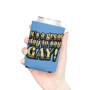 Retro Rainbow Say Gay Can Cooler its okay to say gay gift lgbtq clothes & gifts say gay say gay t equality purse pride lgbt gifts say gay