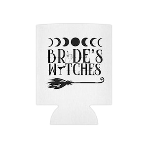 Bride&#39;s Witches Witchy Can Cooler, Enganche del Tarot de la Novia Enganchada, Decoraciones de la Despedida de Novia de brujas, Despedida de soltera bruja, Celestial Weddin