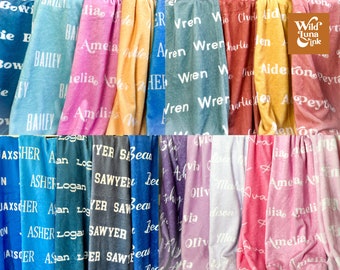 Aangepaste naam deken Gepersonaliseerde nertsdekens voor baby peuter kinderen jeugd tiener volwassen pluche monogram cadeaus voor kerst verjaardagscadeau