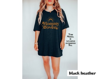 Mommy Coven Mom, Witchy Mama Tee, Mystical Moon Shirt, Magical Witch Baby Moon Mother Shirts, Matching Mommy and Me, New Mom, Halloween Gift