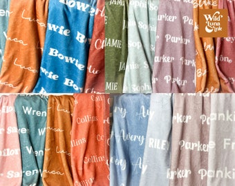 30 x 40 naamdeken Custom minky deken voor baby kinderen jeugd tiener volwassen pluche minky tekst initialen monogram geschenken cadeau voor baby meisje jongen