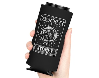 Brides Coven Individual Name Personalized Custom Can Cooler, Witch Bridal  Shower Tarot Card, Witchy Bachelorette, Celestial Wedding Gift
